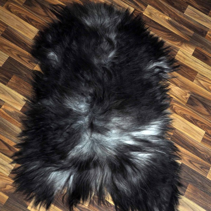 ÖKO Island Schaffell grau schwarzbraun 105x70 #9055