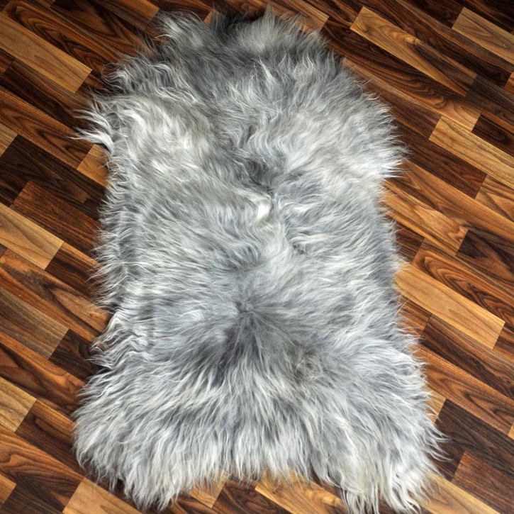 ÖKO Island Schaffell grau braun 95x60 #9061