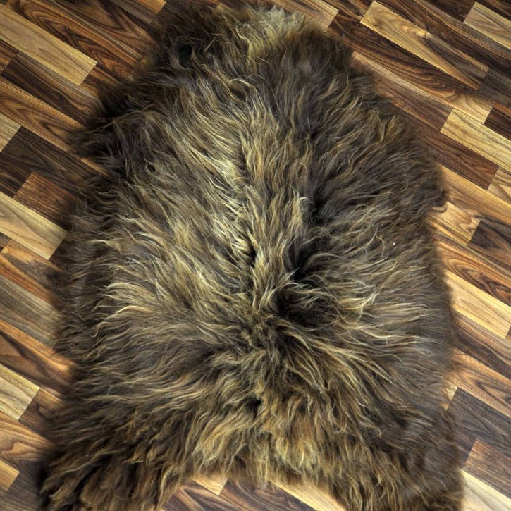 ÖKO Island Schaffell Lammfell rost braun 105x70 Krampus #9070