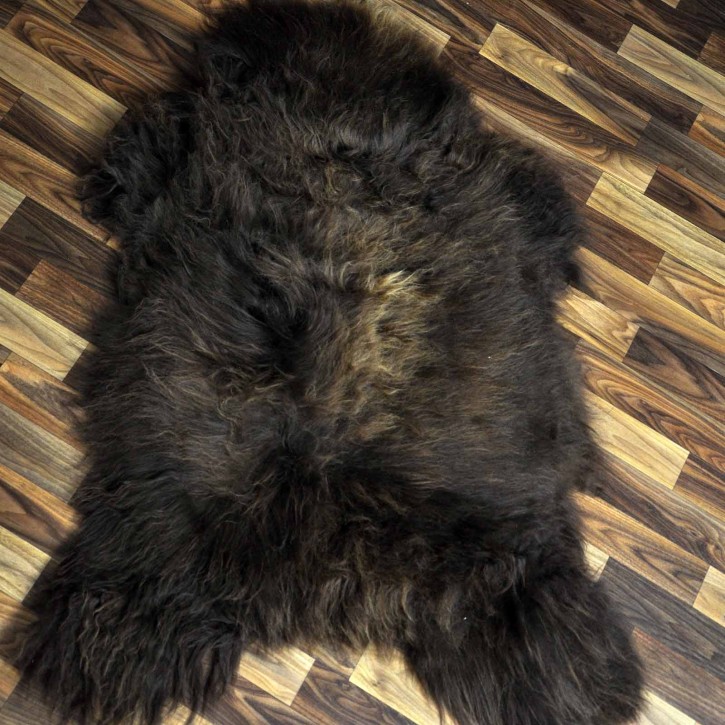 XL ÖKO Island Schaffell Lammfell rost braun 110x75 Krampus #9071