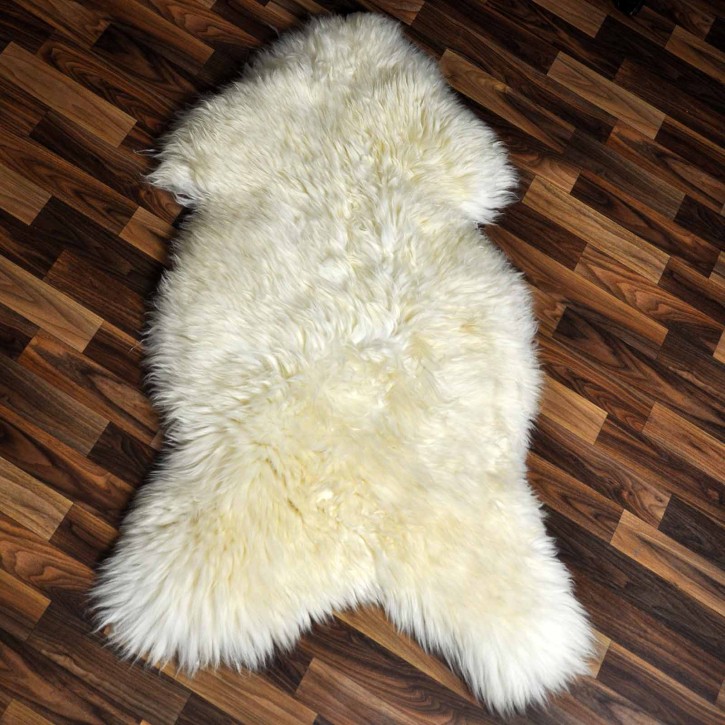 XXL ÖKO Schaffell Lammfell weiß 120x75 Sheepskin #9126