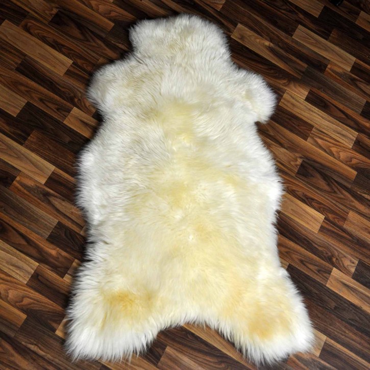 XL ÖKO Schaffell Lammfell weiß 115x70 Sheepskin #9127