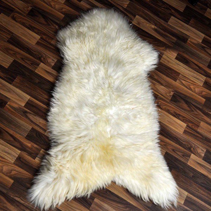 XL ÖKO Schaffell Lammfell weiß 115x70 Sheepskin #9132