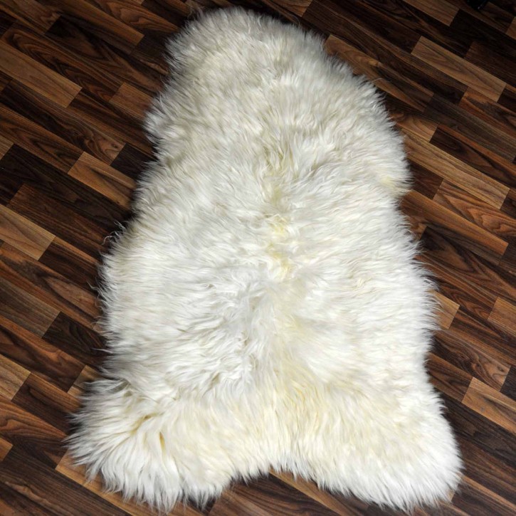 XL ÖKO Schaffell Lammfell weiß 115x70 Sheepskin #9133