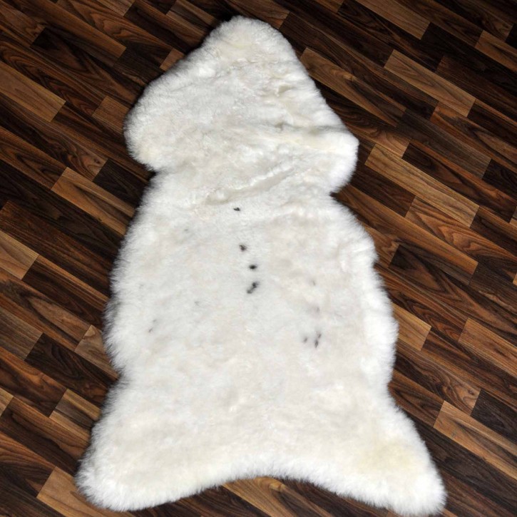 XL ÖKO Lammfell Schaffell Fell beige braun 115x75 geschoren #9176