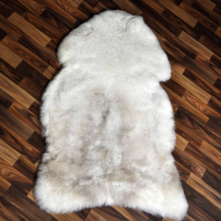 XXL ÖKO Lammfell Schaffell Fell beige braun 120x75 geschoren #9177