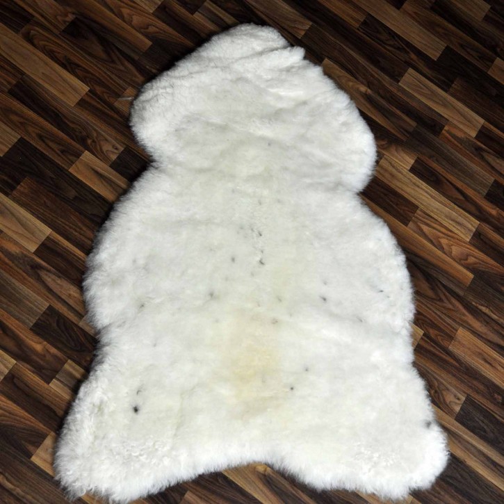 XXL ÖKO Lammfell Schaffell Fell beige braun 120x80 geschoren #9185