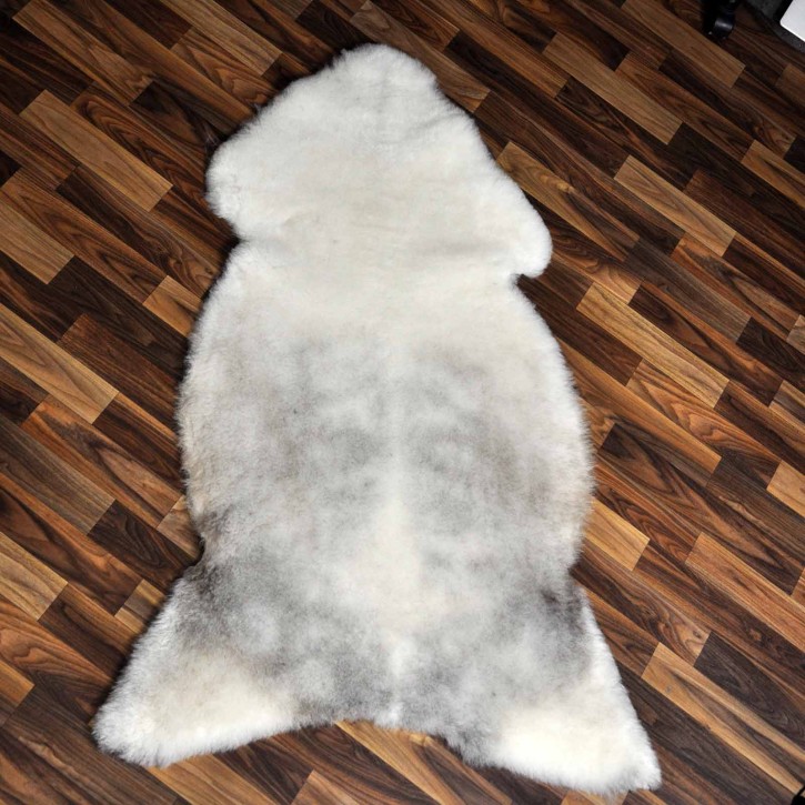 XXL ÖKO Lammfell Schaffell Fell beige braun 125x80 geschoren #9192