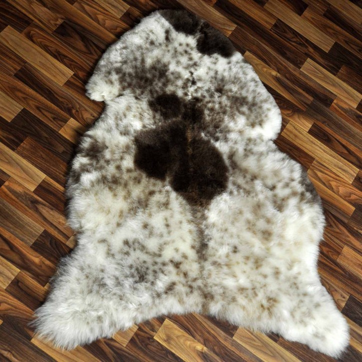 XL ÖKO Lammfell Schaffell Fell beige braun 115x90 geschoren #9199