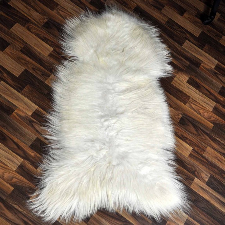 XXL ÖKO Island Schaffell creme weiß braun 120x70 #9214