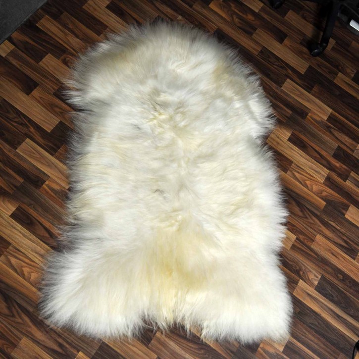 XXXL ÖKO Island Schaffell creme weiß braun 130x85 #9215