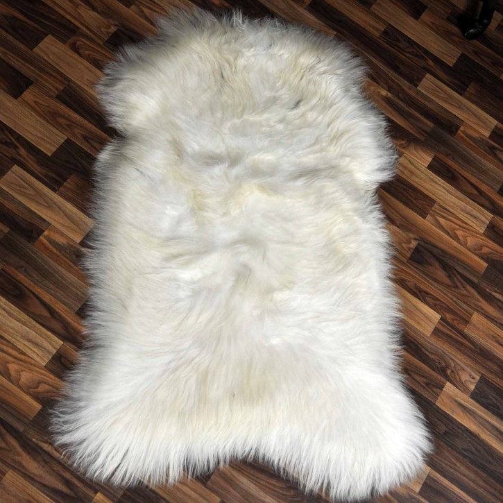 XXL ÖKO Island Schaffell creme weiß braun 120x80 Rugs #9222