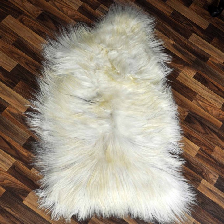 XXL ÖKO Island Schaffell creme weiß braun 120x70 #9227 XXL ÖKO Island Schaffell creme weiß braun 120x70 #9227