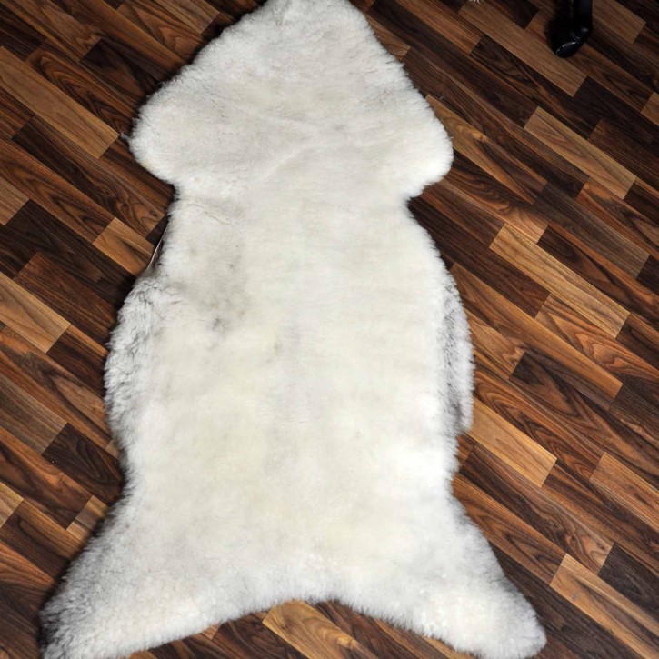 XXXL ÖKO Lammfell Schaffell Fell beige braun 130x80 geschoren #9244