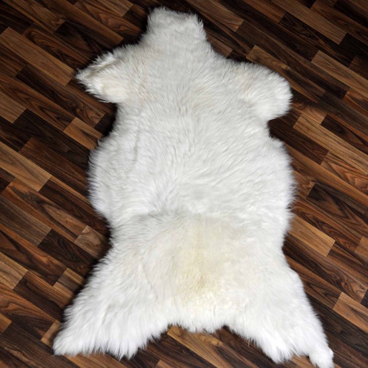 XXL ÖKO Schaffell Lammfell weiß 120x75 Sheepskin #9343