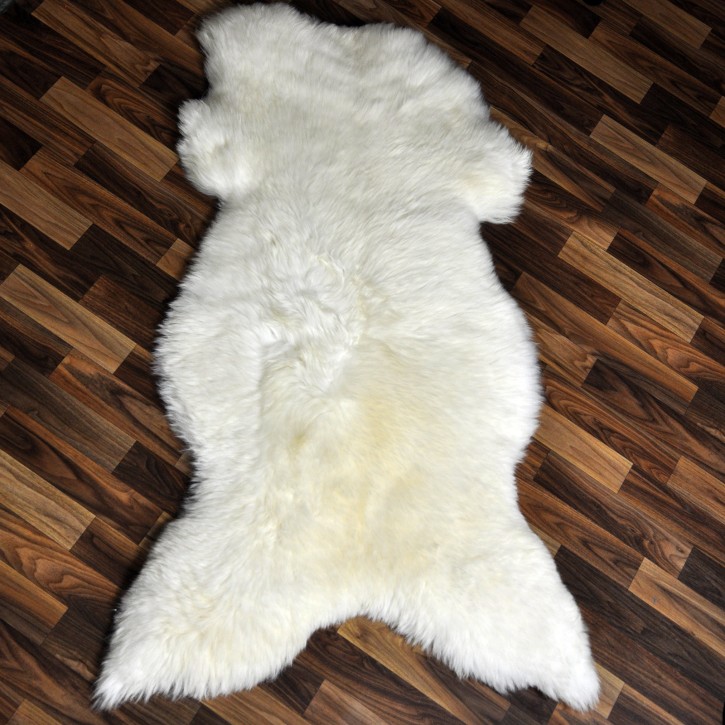 XXXL ÖKO Schaffell Lammfell weiß 130x75 Sheepskin #9364