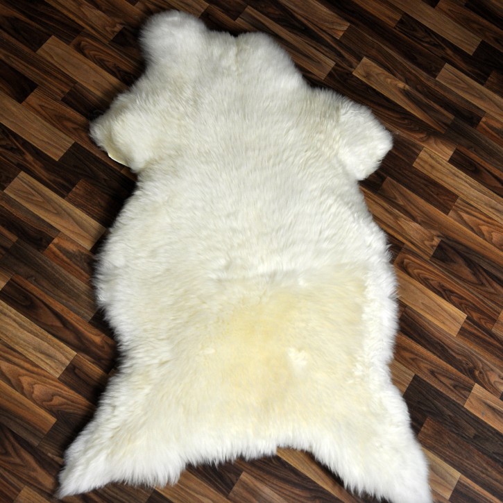 XXL ÖKO Schaffell Lammfell weiß 120x80 Sheepskin #9373