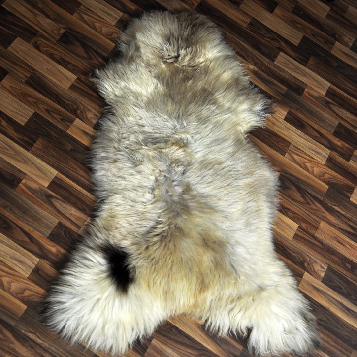 XXXL ÖKO Schaffell Lammfell beige braun 130x85 riesig #9383