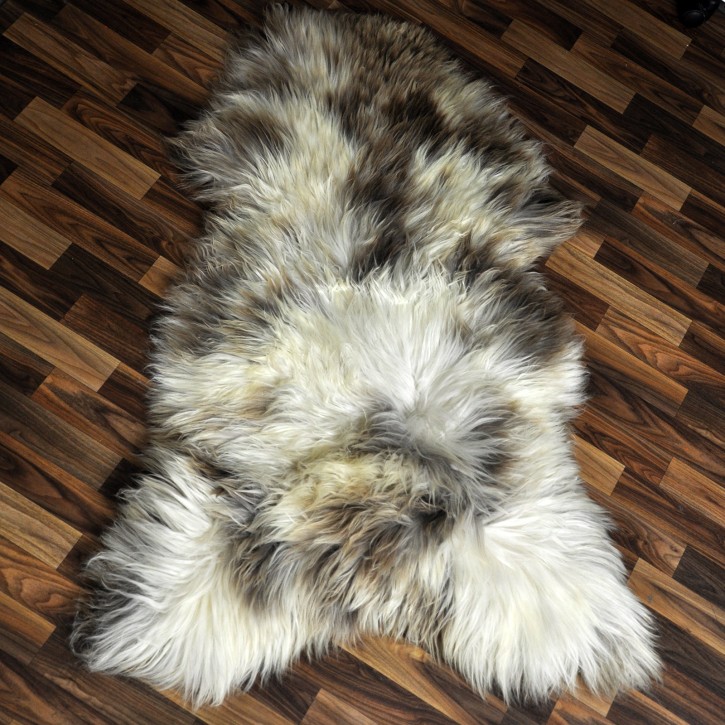 XXXL ÖKO Schaffell Lammfell beige braun 135x80 riesig #9385