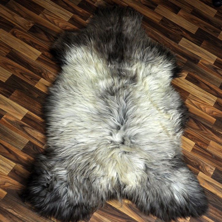 XXXL ÖKO Schaffell Lammfell beige braun 135x80 groß #9400