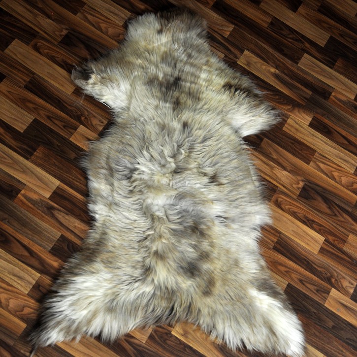 XXL ÖKO Schaffell Lammfell beige braun 120x80 Couch Auflage #9418