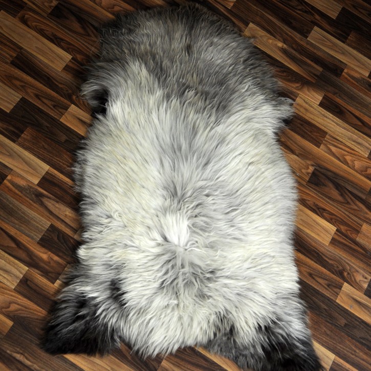 XL ÖKO Schaffell Lammfell beige braun 110x75 Couch Auflage #9419