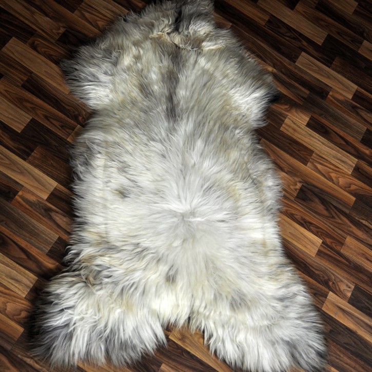 XXXL ÖKO Schaffell Lammfell beige braun 130x85 groß #9425