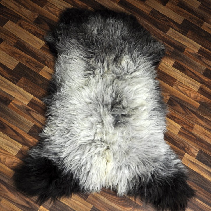 XXL ÖKO Schaffell Lammfell beige braun grau 125x90 Couch Auflage #9440