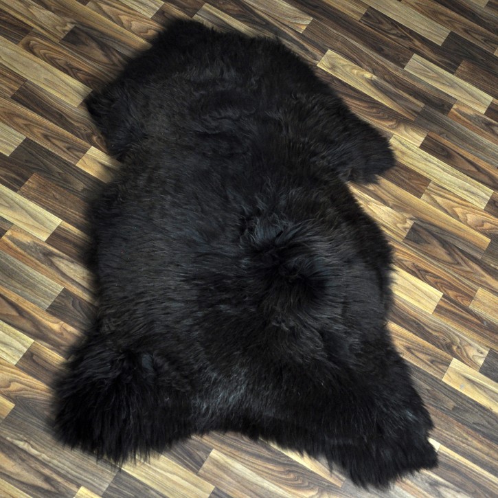 XL ÖKO Schaffell Lammfell braun grau 115x80 Sheepskin #9455