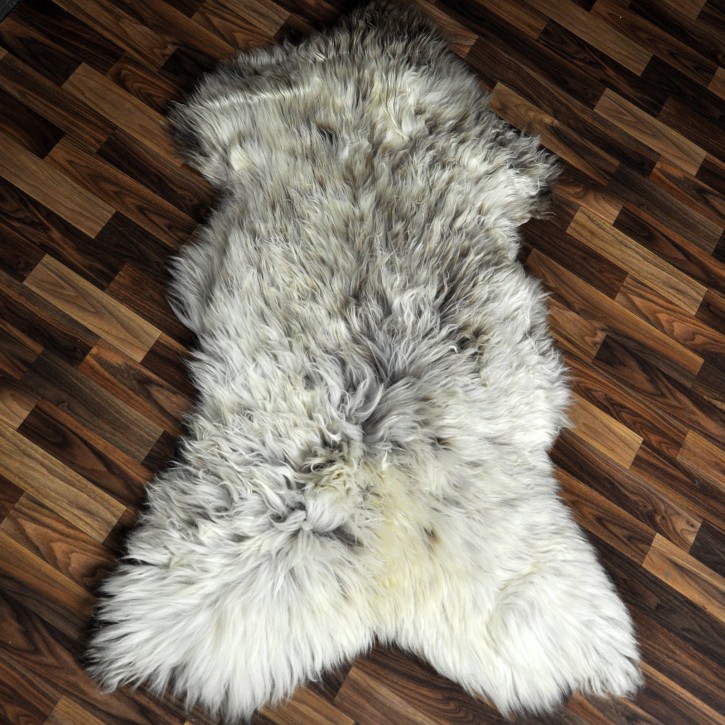 XXXL ÖKO Schaffell Lammfell beige braun 130x80 groß Kamin #9494