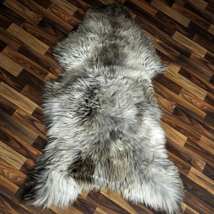 XXXL ÖKO Schaffell Lammfell beige braun 130x80 groß Kamin #9536