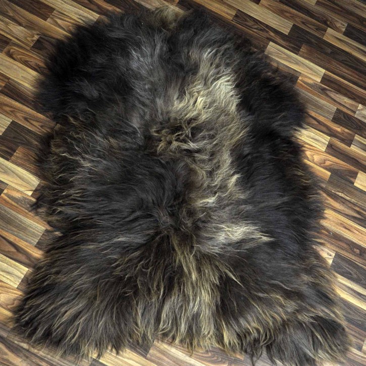 XXXL ÖKO Island Schaffell Lammfell rost braun 130x90 Krampus #9707