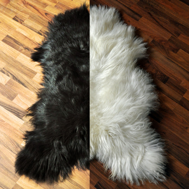 XL ÖKO Island Schaffell schwarz oder naturweiß 110-120 x 70-80cm