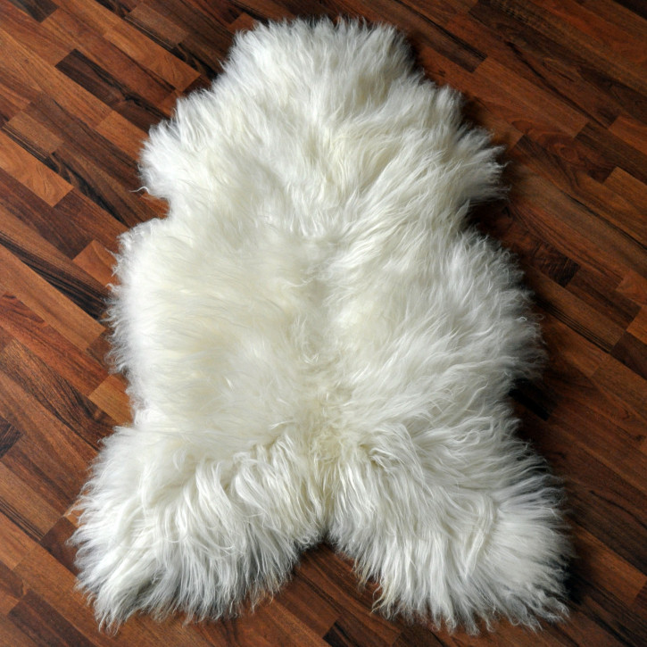 XL ÖKO Island Schaffell Lammfell creme weiß 100-110 x 70-80cm