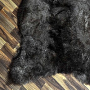 Echtes Lammfell Schaffell Fell braun grau 125x85 geschoren #2185