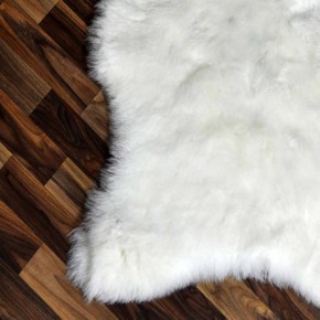 Echtes Lammfell Schaffell beige schwarzbraun 115x65 geschoren #2220