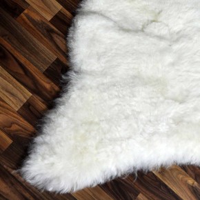 Echtes Schaffell Lammfell beige schwarzbraun geschoren 110x80 #2224