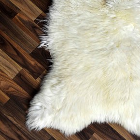 Echtes Schaffell Lammfell beige braun 120x70 Sale Aktion #2336
