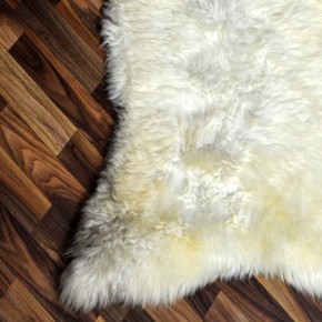 Schaffell Lammfell beige braun 125x80 Kamin Fell #2338