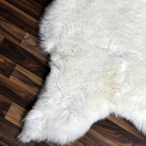 Echtes Schaffell Lammfell weiss 110x75 Stuhl Auflage #2457