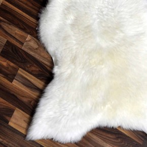 Echtes Schaffell Lammfell weiss 105x70 Stuhl Auflage #2465