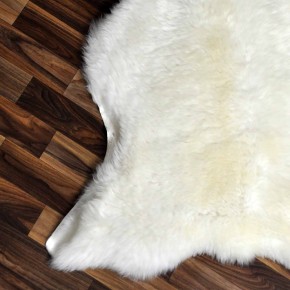 Echtes Schaffell Lammfell weiss 105x70 Stuhl Auflage #2474