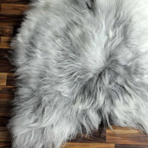 XXL ÖKO Island Schaffell grau beige 125x90 Krampus #6359