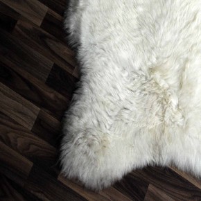 Echtes ÖKO Schaffell Lammfell beige braun 115x70 Teppich Kamin #6792