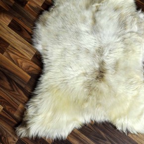 XXL ÖKO Schaffell Lammfell beige braun 120x80 Teppich Kamin #6908
