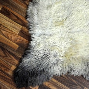 XL ÖKO Schaffell Lammfell beige braun 115x80 echtes Fell #6929