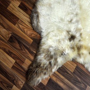 XXL ÖKO Schaffell Lammfell beige braun 120x80 echtes Fell #6951