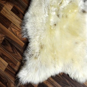 XL ÖKO Schaffell Lammfell beige braun 115x75 echtes Fell #6956