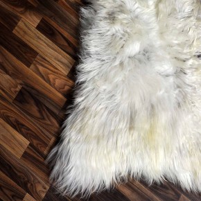 XXL ÖKO Schaffell Lammfell beige braun 125x75 echtes Fell #6966