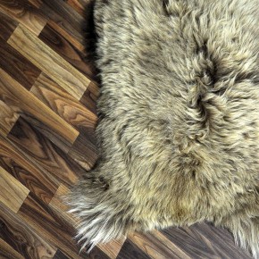 XL ÖKO Schaffell Lammfell braun 115x65 Fellteppich #6996